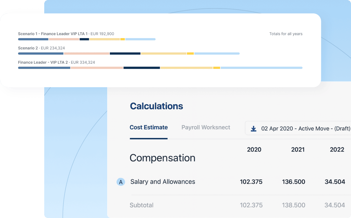 A payroll software interface designed for small businesses, showcasing features for managing employee payments and taxes.