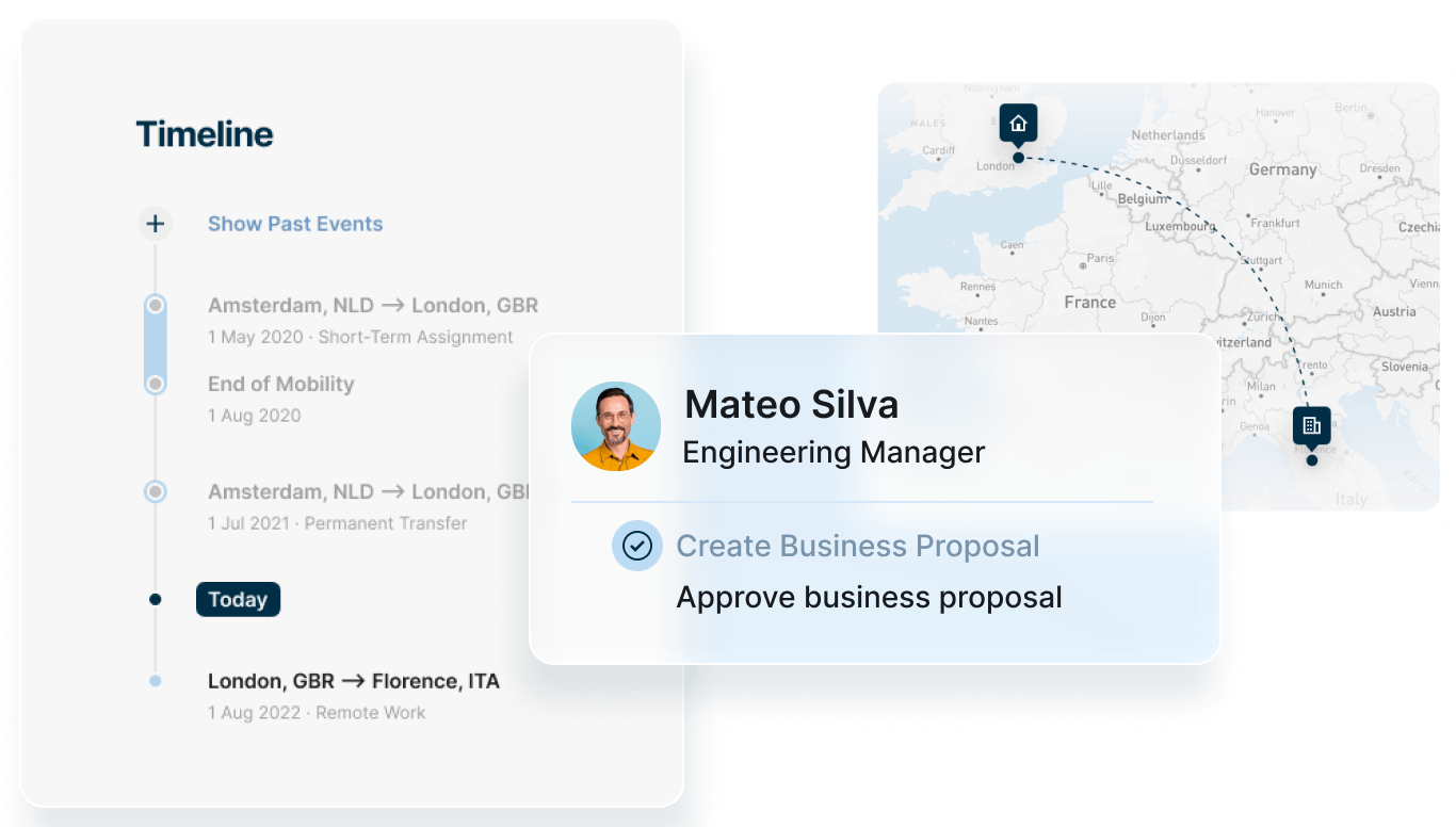 A screenshot of a business proposal app highlighting tools for drafting and organizing proposals.