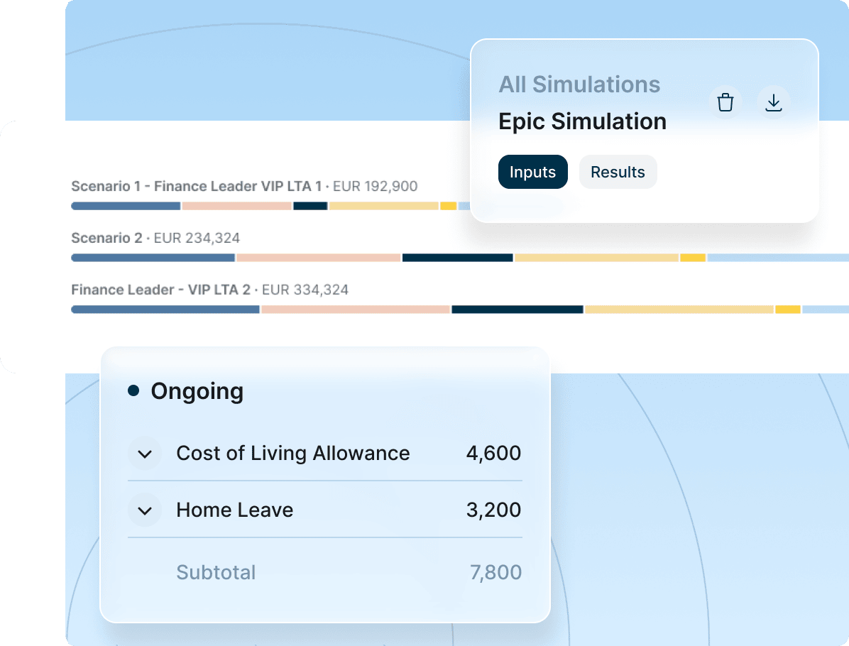 A screenshot of the app displaying various options available for user selection and navigation.