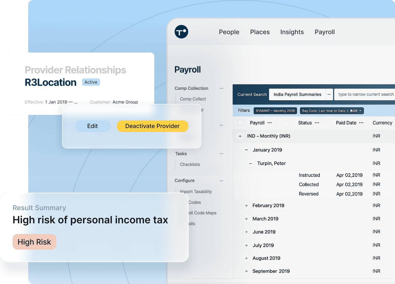 A digital personal income tax calculator showing fields for income input and tax calculation results.