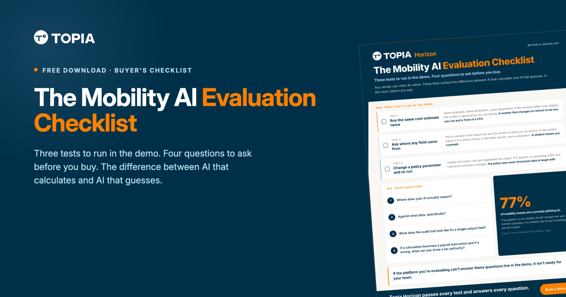 The Mobility AI Evaluation Checklist — free download