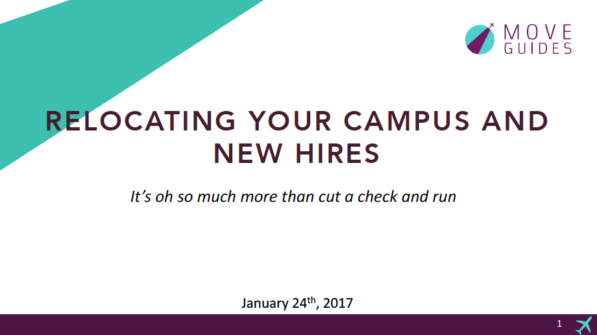 Webinar Recording And Slides – Relocating New Campus Hires